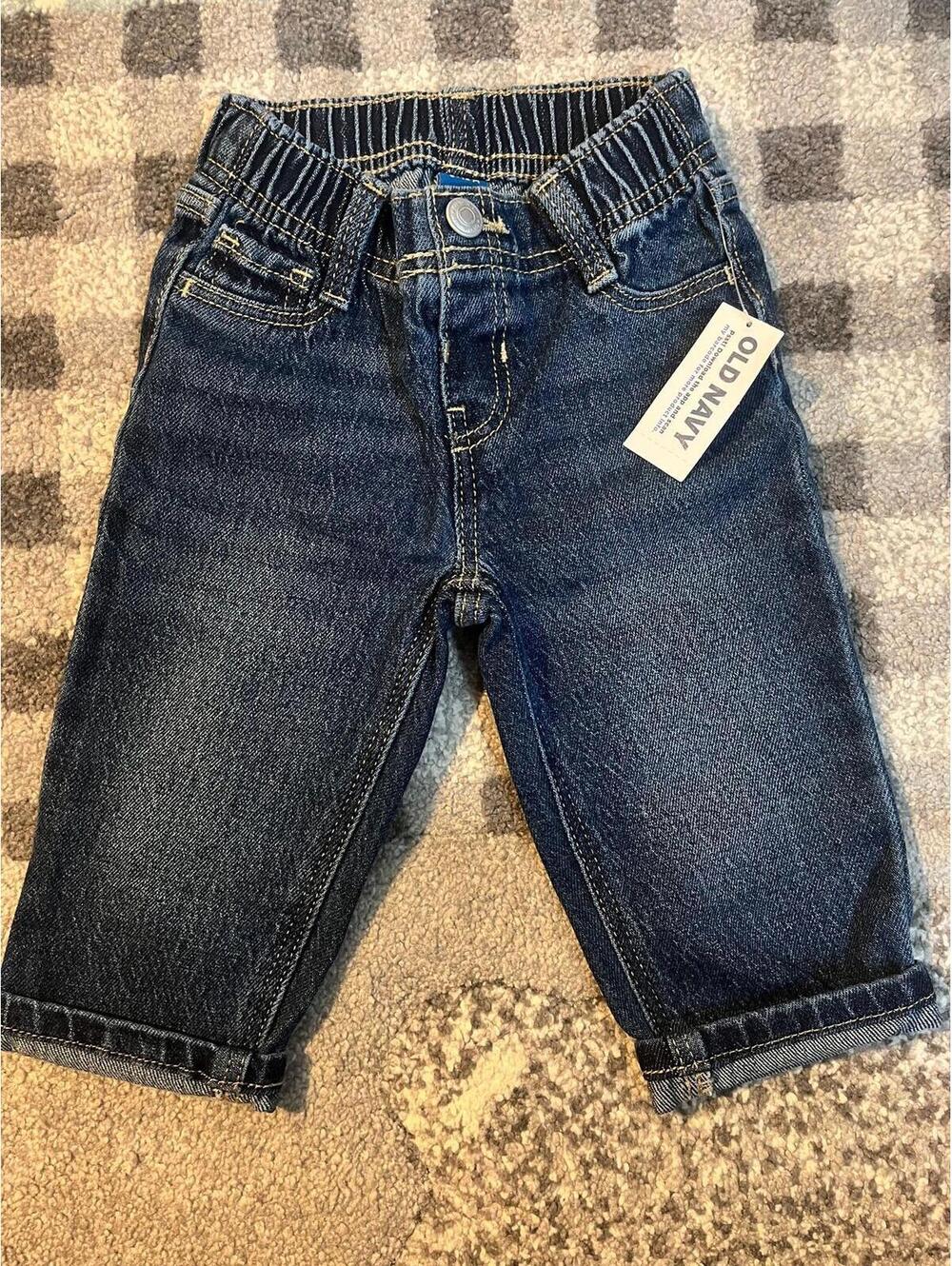 Old Navy Baby Jeans 6-12 Mont NWT Denim Pants Infant Pull-On